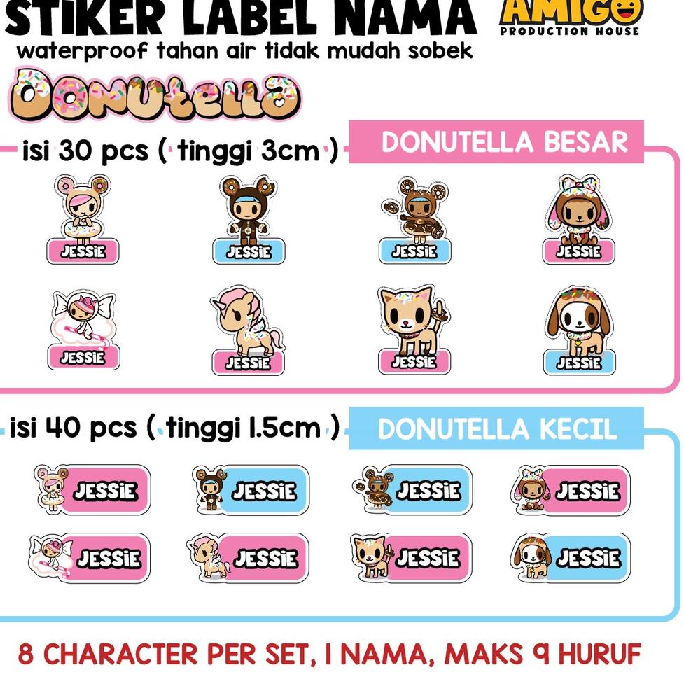 

(T-L4L✓) label nama anak Stiker gambar bt21 avengers princess minion my little pony princess harry potter kakao friend custom siap dikirim