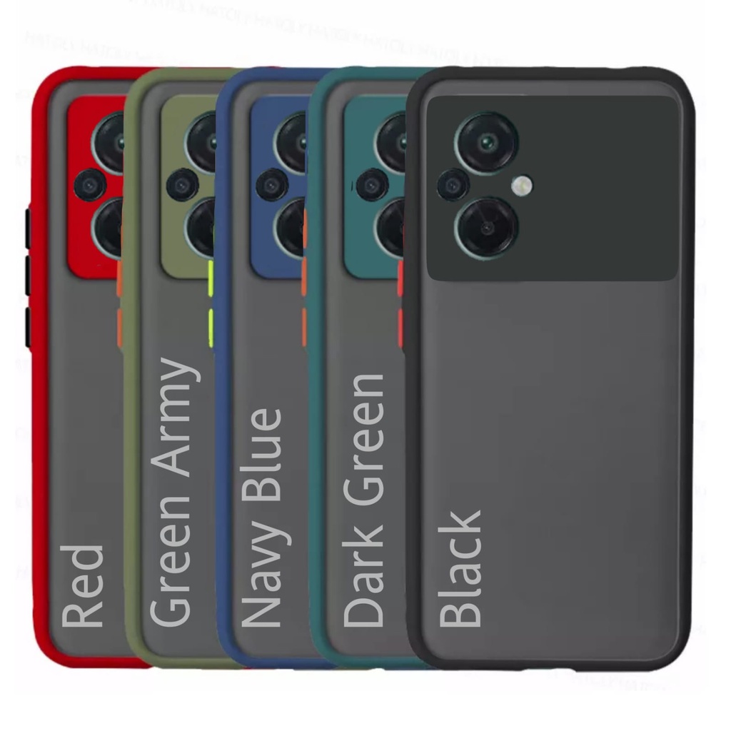 Soft Case Silikon Poco M5 Poco M5s My Choice Aero Color Button Matte Frame Camera