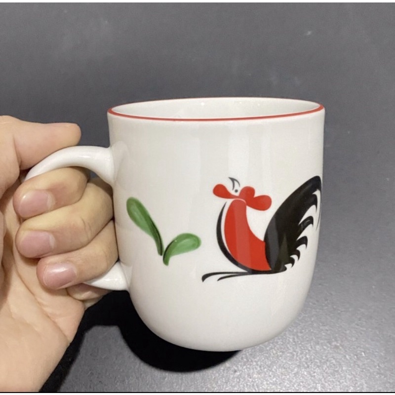 Mug Gelas Keramik Ayam Jago Mug Kopi Tanpa Tutup