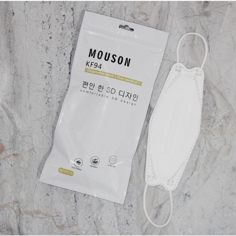 MASKER KF94 MOUSON ISI 10PCS/ MASKER MURAH