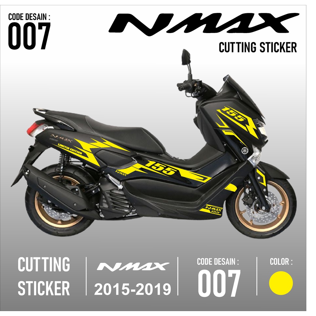 Cutting Sticker Nmax - Aksesoris Motor Stiker Yamaha Nmax Old Skotlet Sticker Striping Lis Variasi C