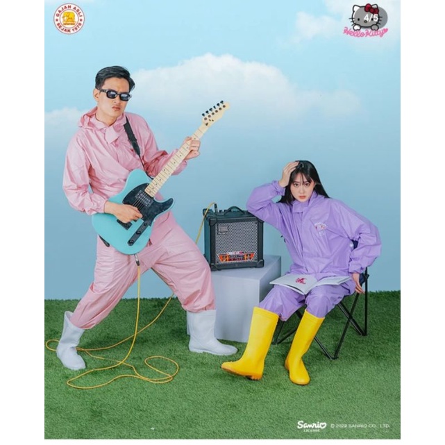 Jas Hujan Setelan Jaket Celana Gudetama Elephantbrand