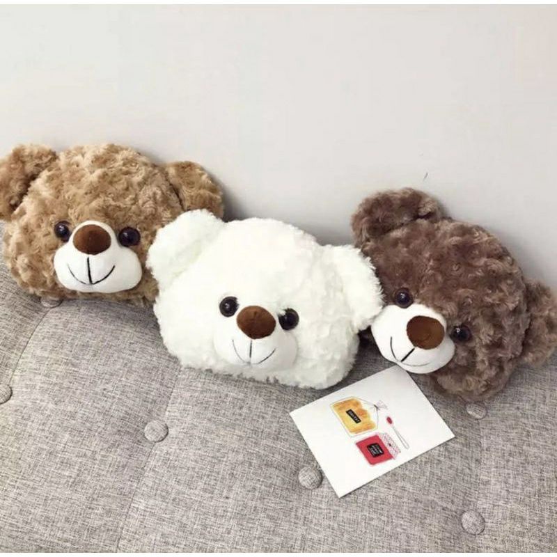 Tas Bulu Selempang Teddy Bear