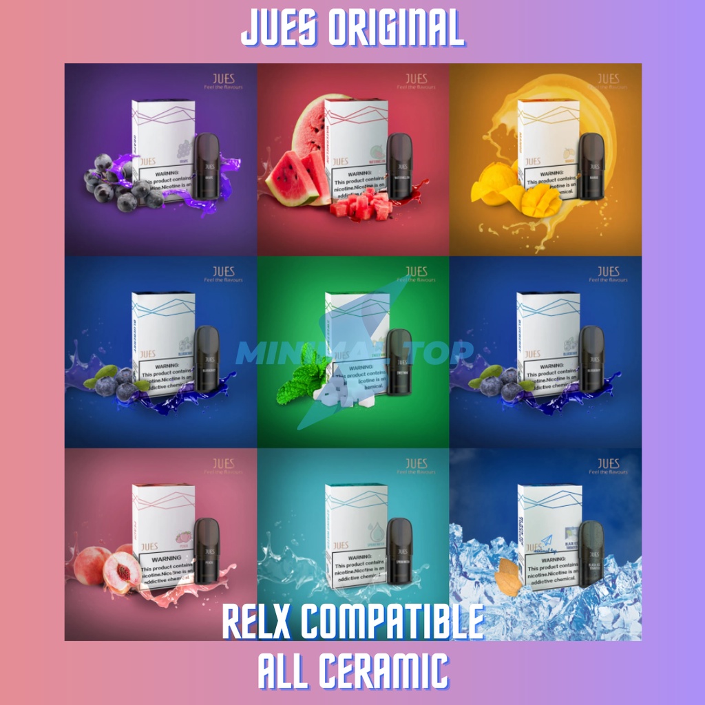 JUES POD PRO CERAMIC Original - All Flavours (For Relx Infinity / Essential)