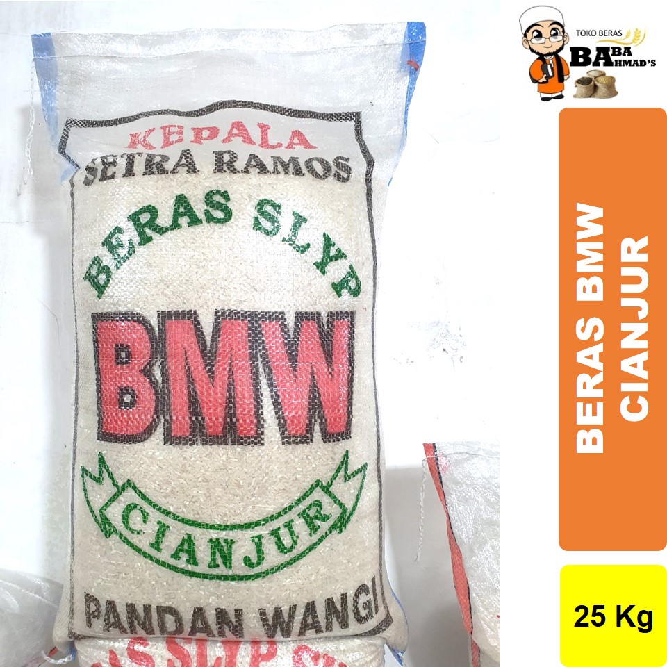 

Beras BMW CIANJUR Pandan Wangi Kepala Slyp Setra Ramos - 25KG/50KG