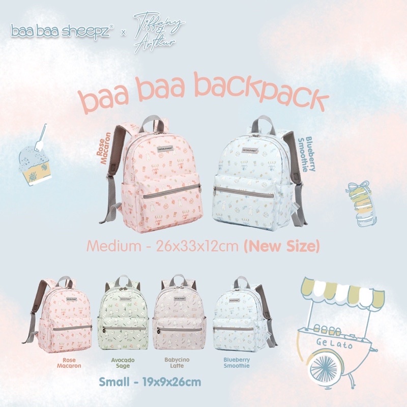 Baabaasheepz x Tiffany Arthur Backpack Baabaa Chef SMALL / MEDIUM