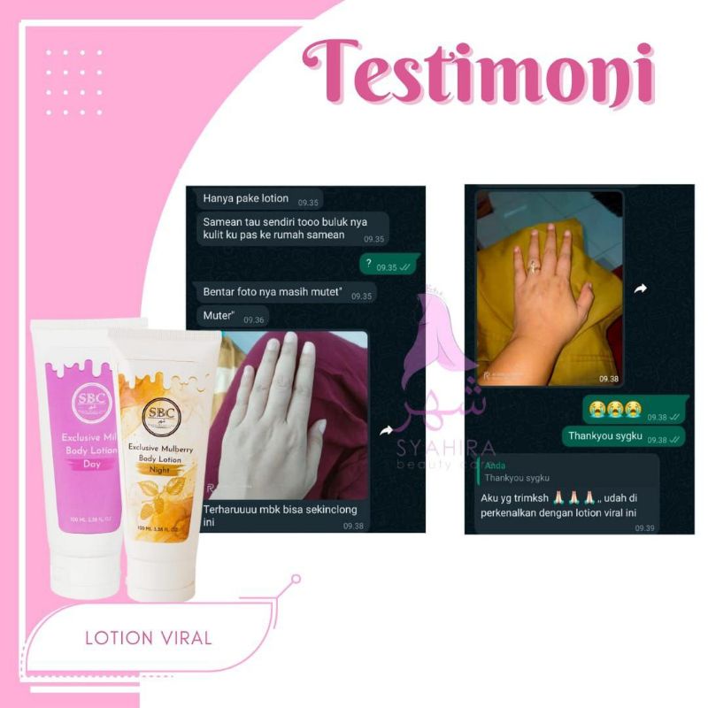 SBC Lotion Handbody Pemutih Viral