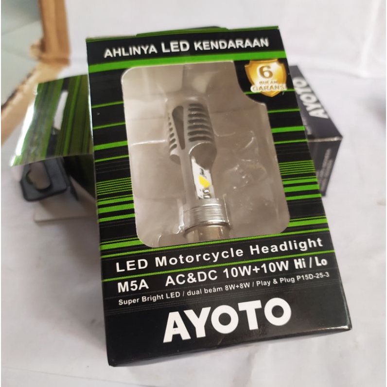 LED AYOTO M5A KAKI 3 BOHLAM LED GL MEGA PRO SUPRA LAMA LED AYOTO ORI