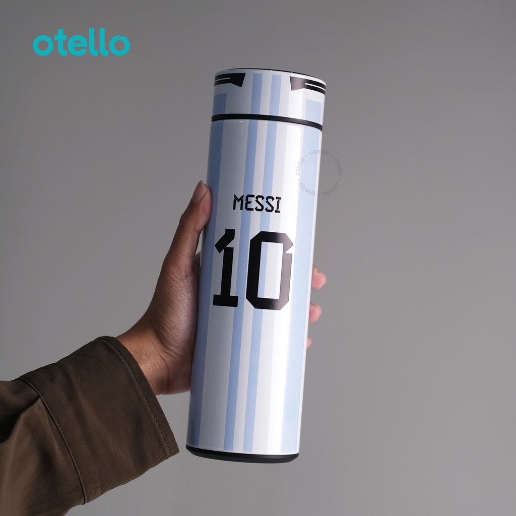 Tumbler Argentina Soccer Messi Jersey Custom Botol Air Minum Kado World Cup Piala Dunia