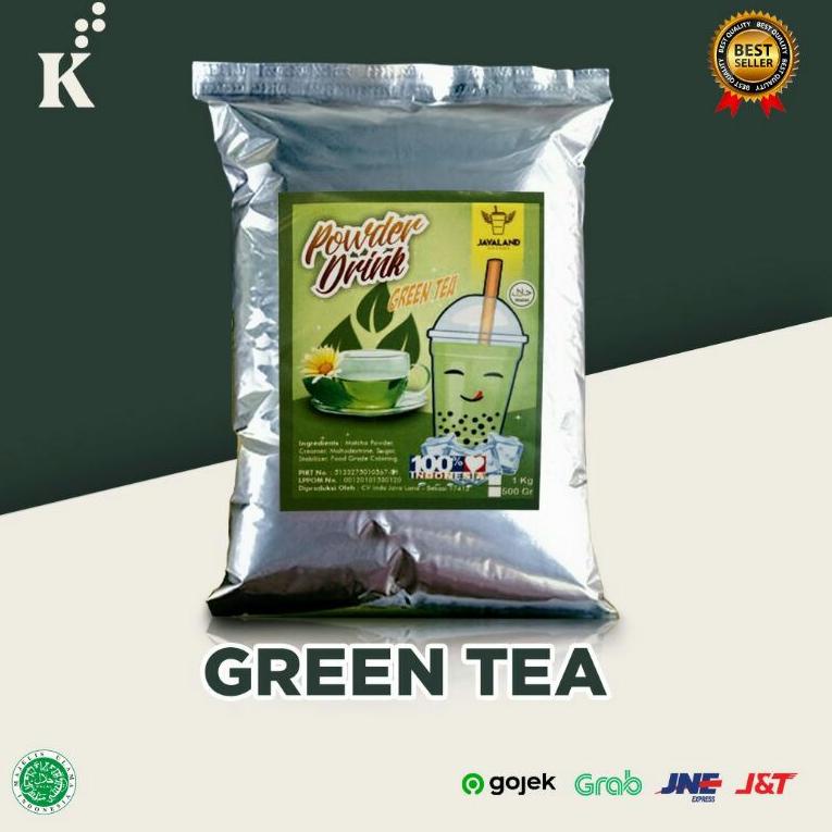 

(TERBARU) Bubuk Minuman Bubble Powder Drink Green Tea ORIGINAL Javaland 1kg ...,,