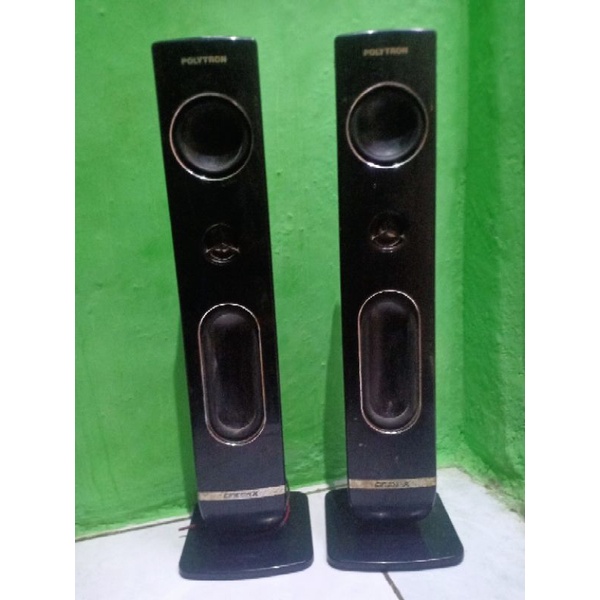 SPEAKER TOWER POLYTRON bekas pakai TV LED POLYTRON 24 - 32 inci SUARA KHAS POLYTRON ORI