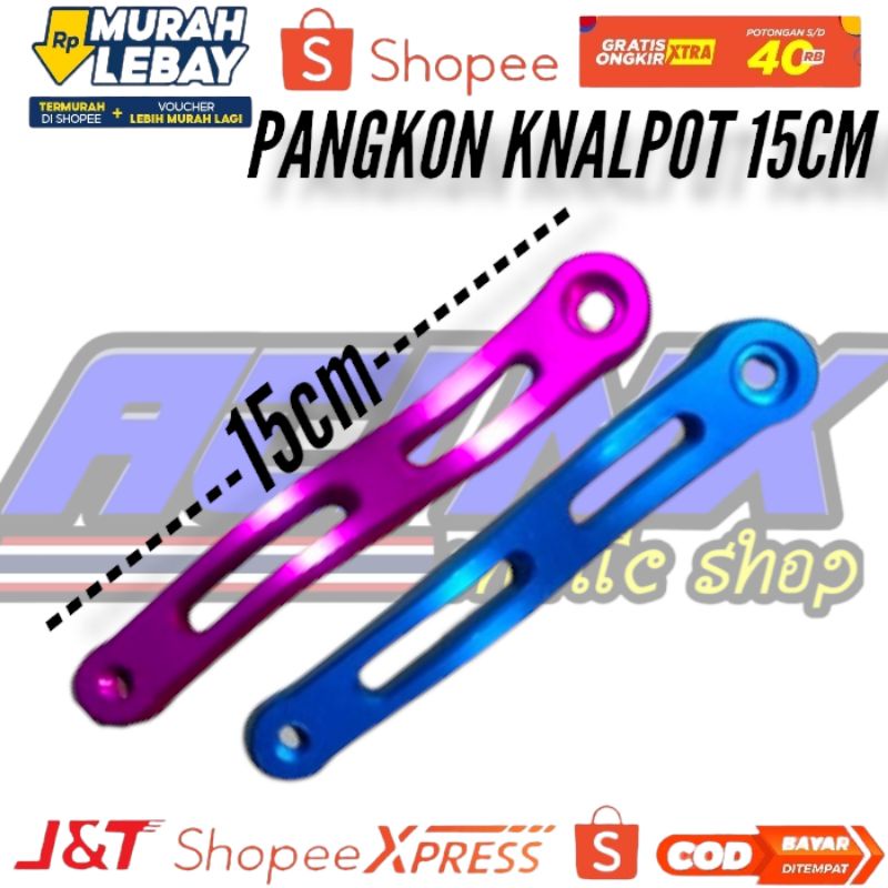 Breket knalpot L kenalpot pangkon knalpot ninja breket knalpot L panjang 15cm almunium cnc