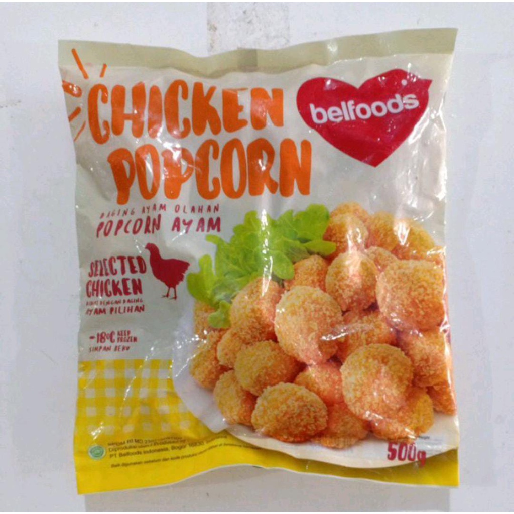 Jual Belfoods Chicken Popcorn 500gr Shopee Indonesia