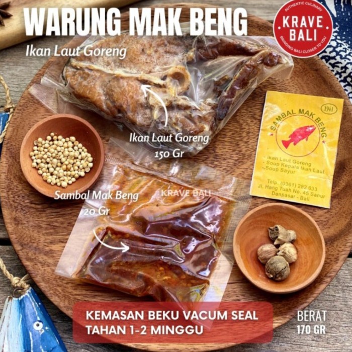 

Ikan Laut Goreng Mak Beng Makanan Khas Bali Asli 170Gr Txs0X-81