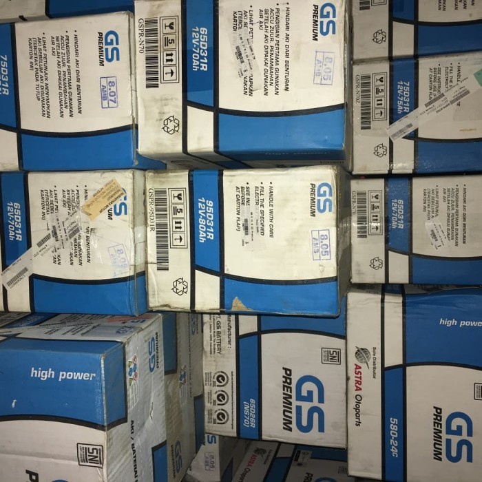 Aki Mobil Gs Astra Premium 55D26R N50Z 12V 60Ah -02168 In #Original