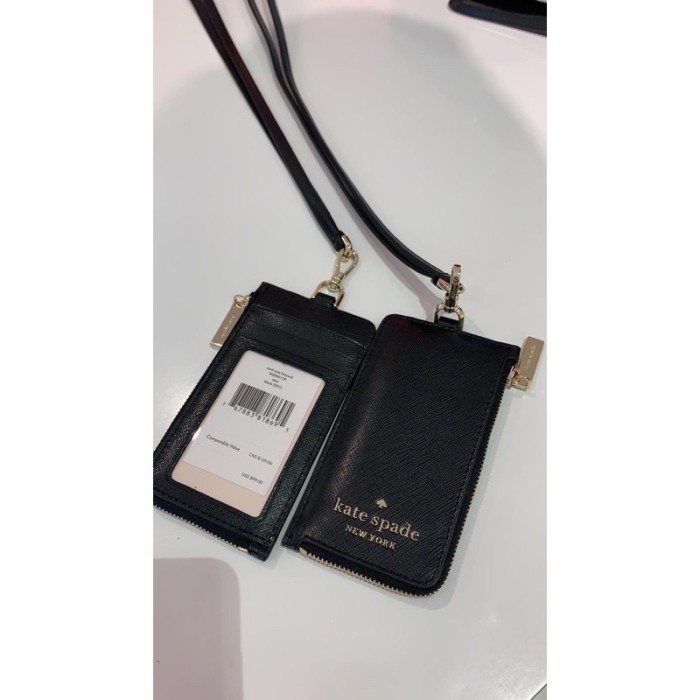 {NoriStore} Lanyard / Card Holder Kate Spade - Hitam Murah