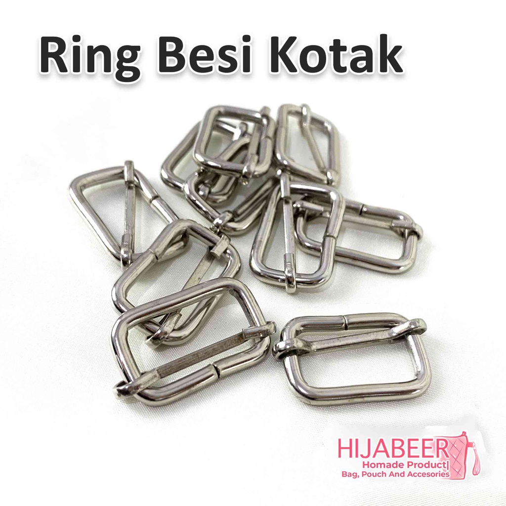 Ring Jalan Nikel 2,5 cm Tebal 4mm Aksesoris Tas/10 pcs