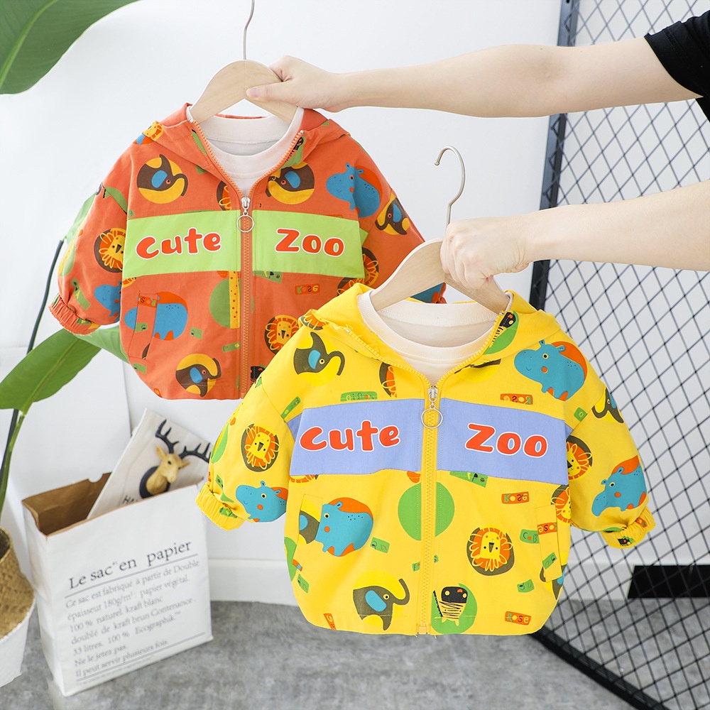 CZ88 NEW Jaket bayi dan anak motif cute zoo