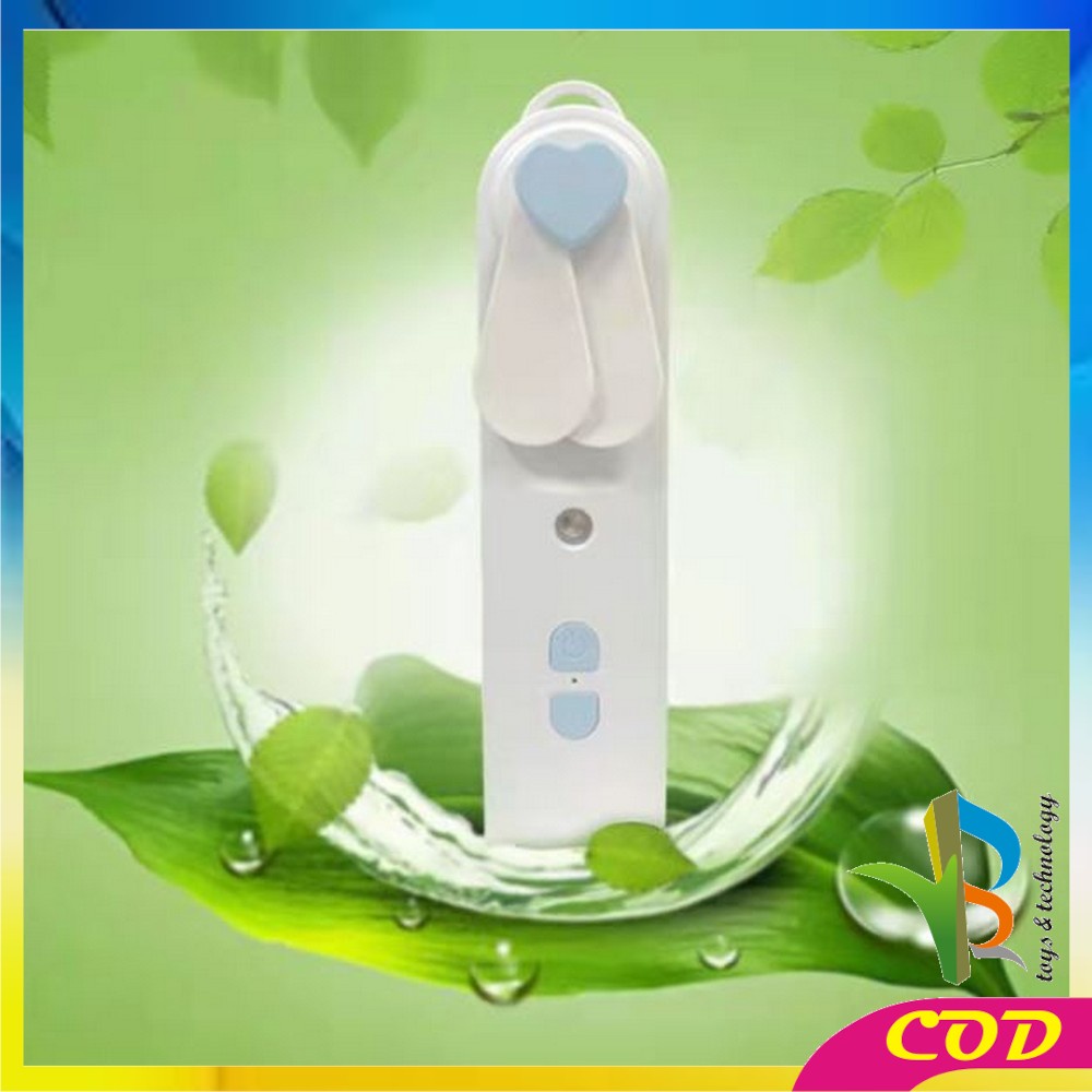 RB-K64 Kipas Angin Nano Spray USB Portable Kipas Angin 2 in 1 dengan Humidifier Pocket Fan USB Rechargeable