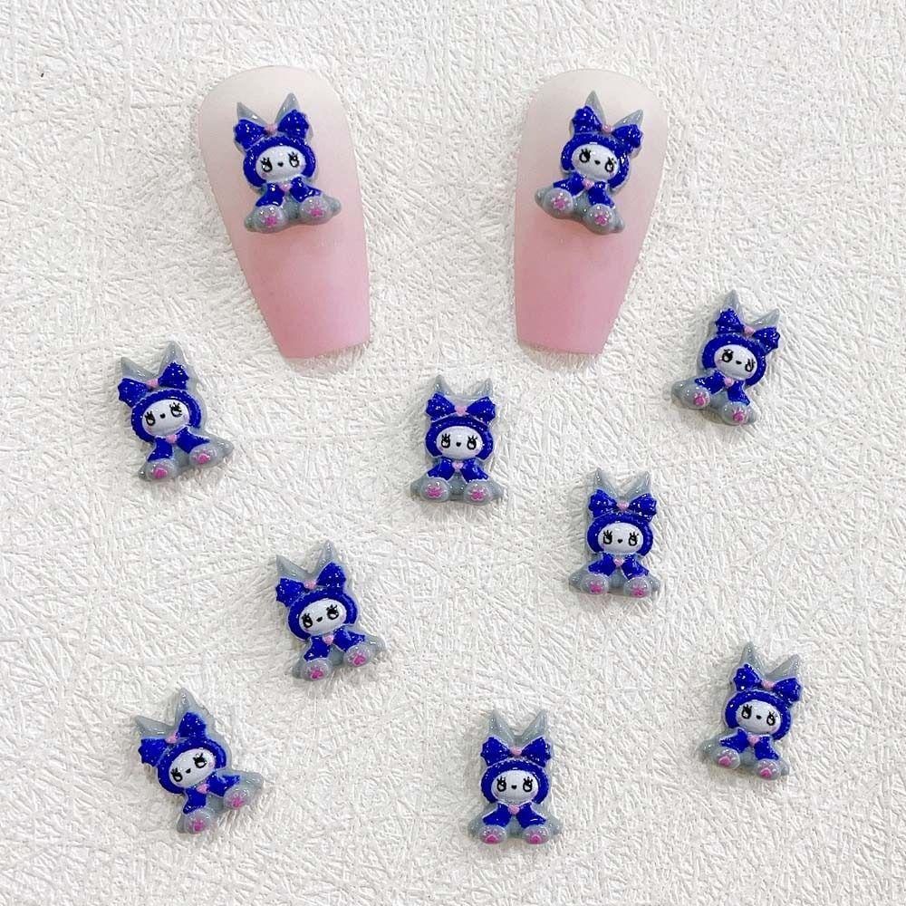 Needway Kartun Dekorasi Kuku Lucu Warna-Warni Kartun Boneka Resin Fashion Hiasan Kuku Perhiasan Kuku 3D