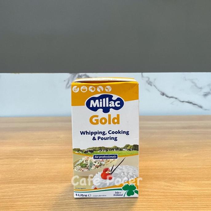 

Milac Gold whipping cooking cream 1L Millac TERLARIS TERPERCAYA ORIGINAL