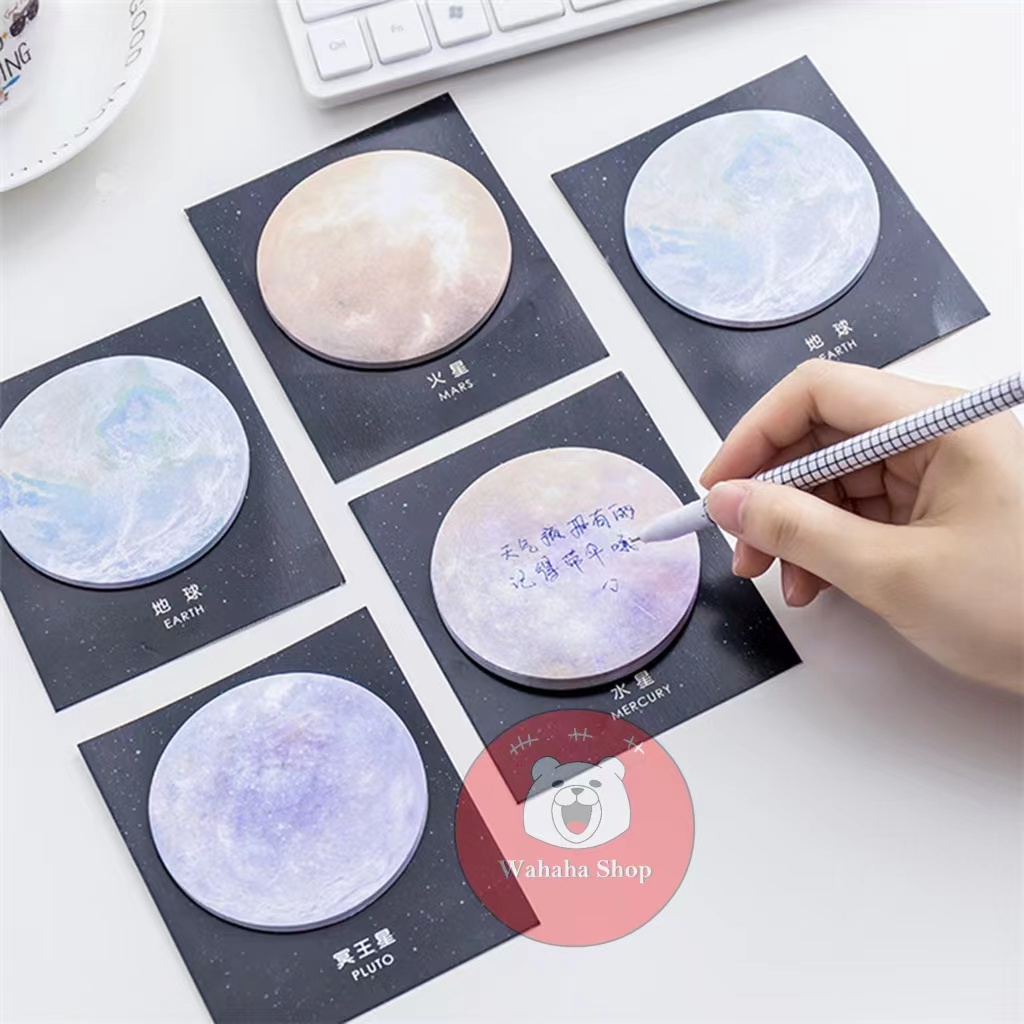 

Sticky Note Planet Bulat Galaxy Rainbow Moon Earth Mars Mercury Aesthetic