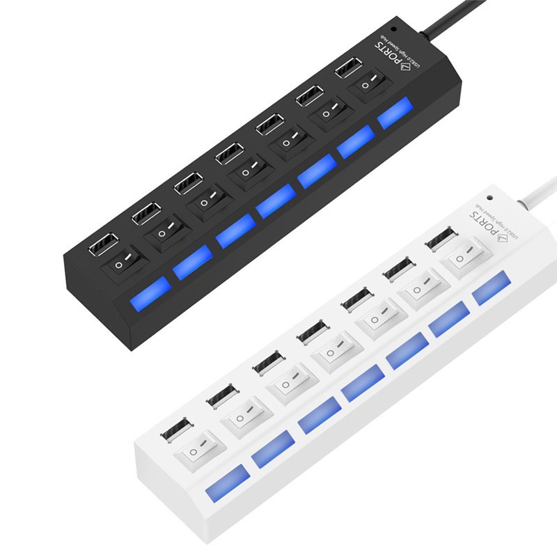 Usb Hub 4/7 Port Saklar On/Off High speed