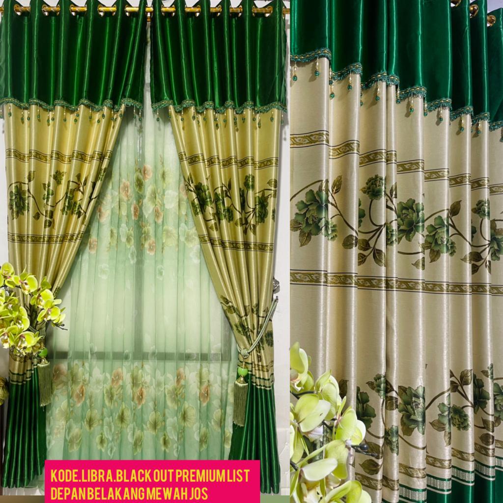 Gorden pintu/ Gorden jendela/ Gorden Smokring/ Gorden poni /gorden import Blackout Mewah Import