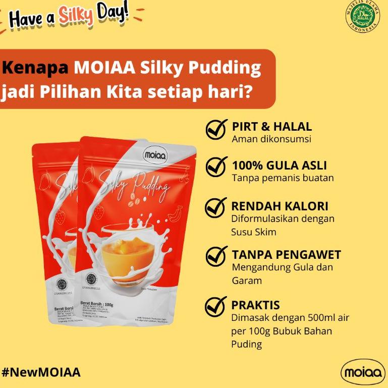 

[KODE PRODUK RPFH88182] Moiaa Silky Pudding | Moiaa 100 gram | Bubuk Pudding