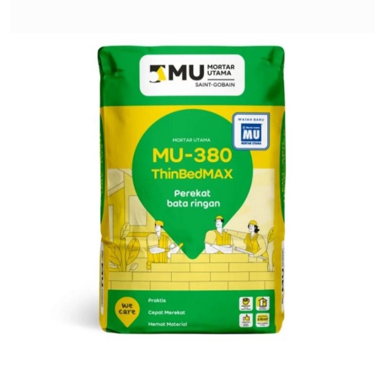 MU 380 Perekat Bata Ringan / Semen Hebel