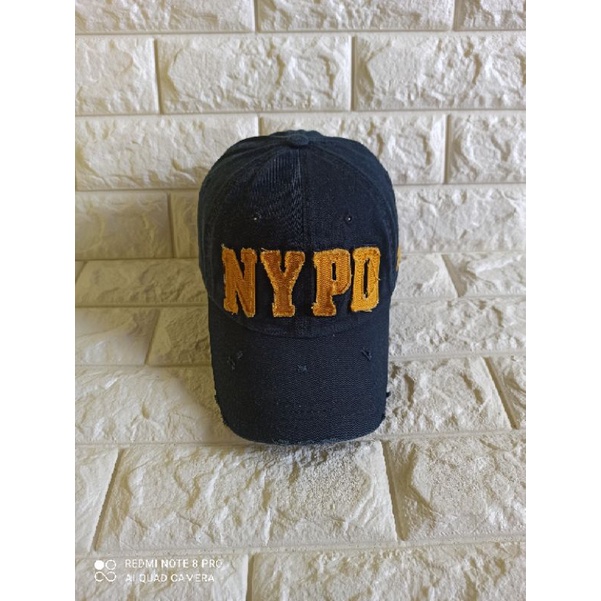 Topi second murah NYPD Ripped Cap 2nd.used.PL