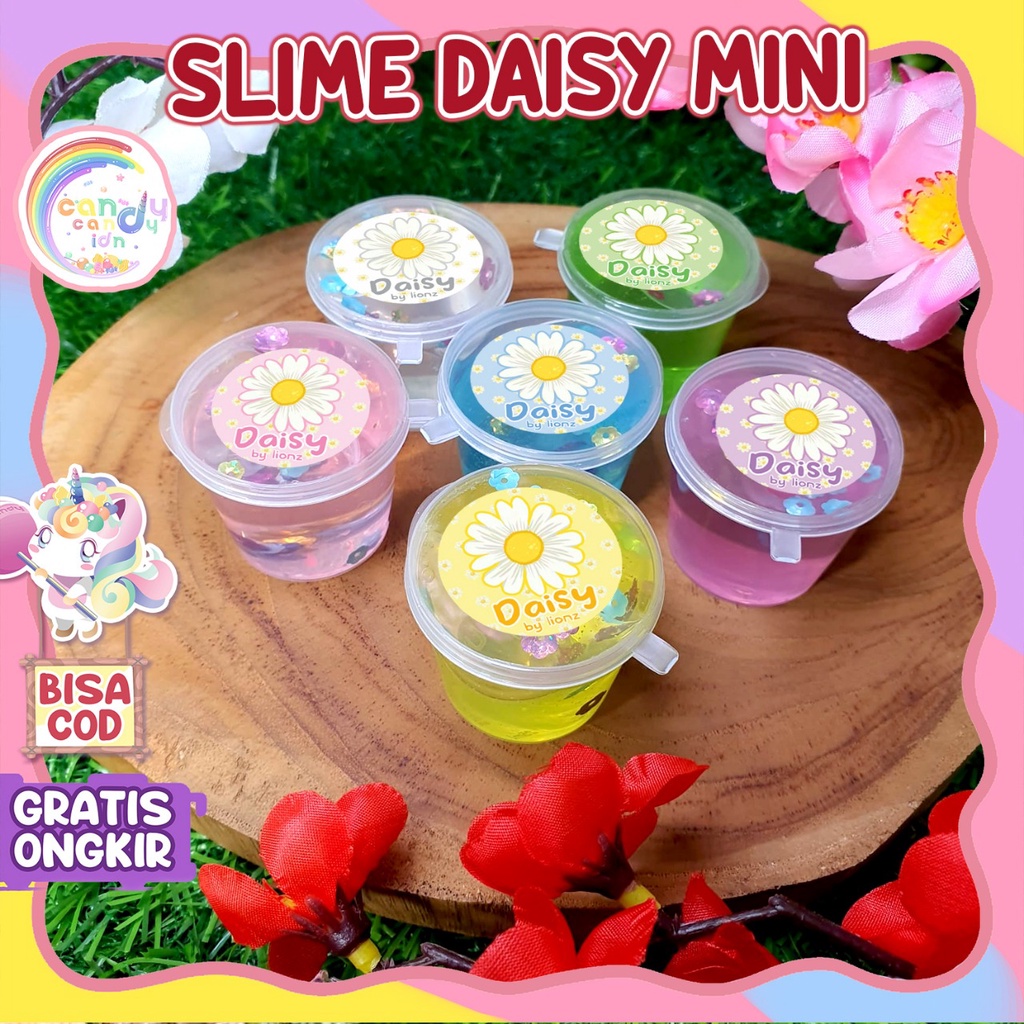 Slime Daisy Mini Cup 25ml by CandyCandy.idn