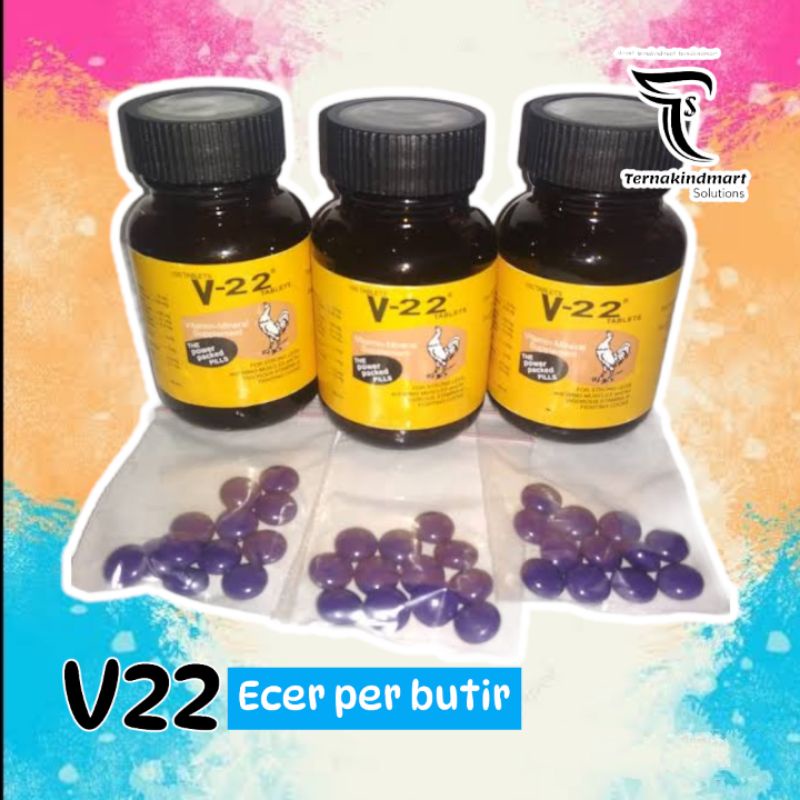V22 Vitamin Tenaga Mineral Ayam Import [ECERAN]