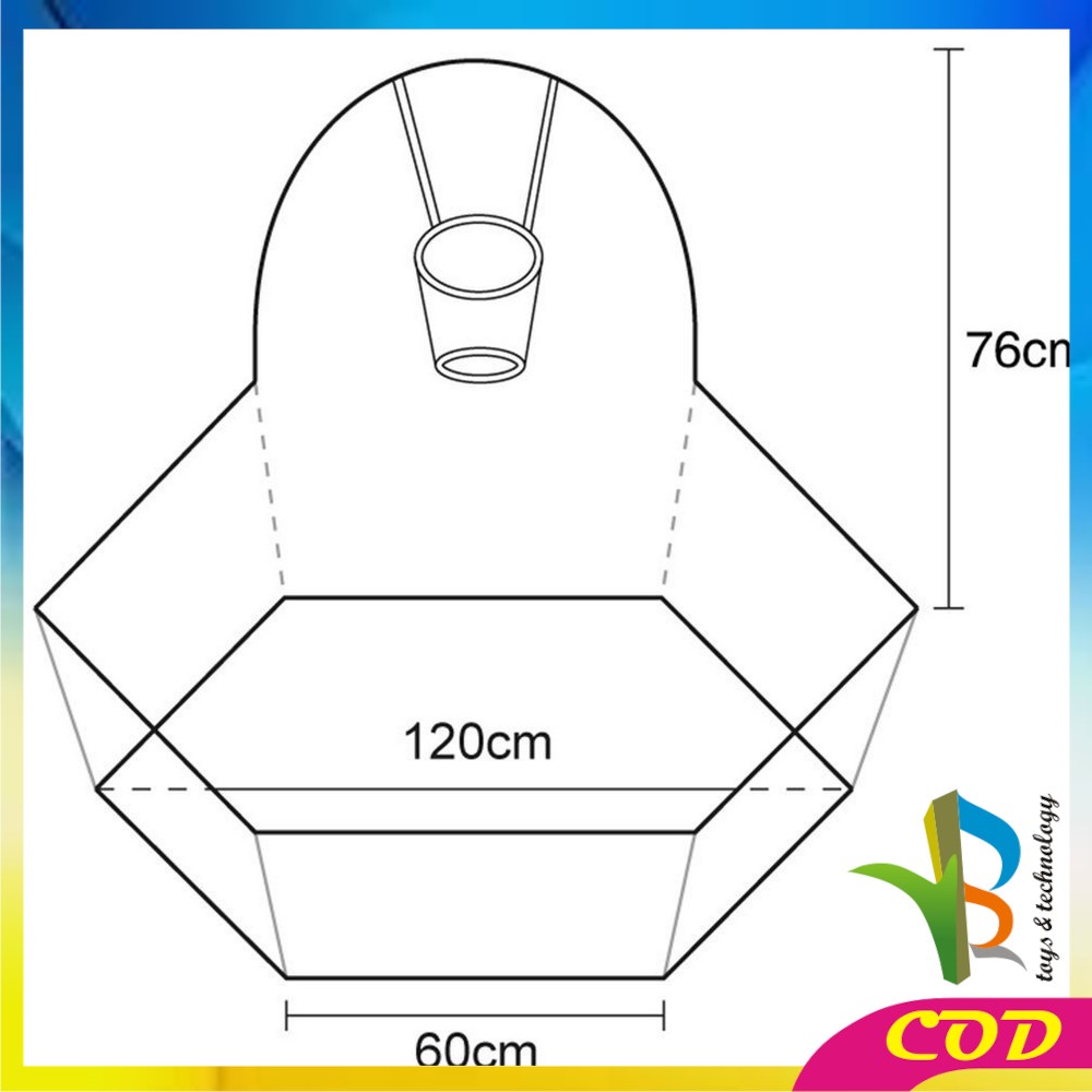 RB-M7 Mainan Kolam Mandi Bola 1.2m Tenda Keranjang Mandi Bola Anak + Ring Basket Hadiah Ulang Tahun