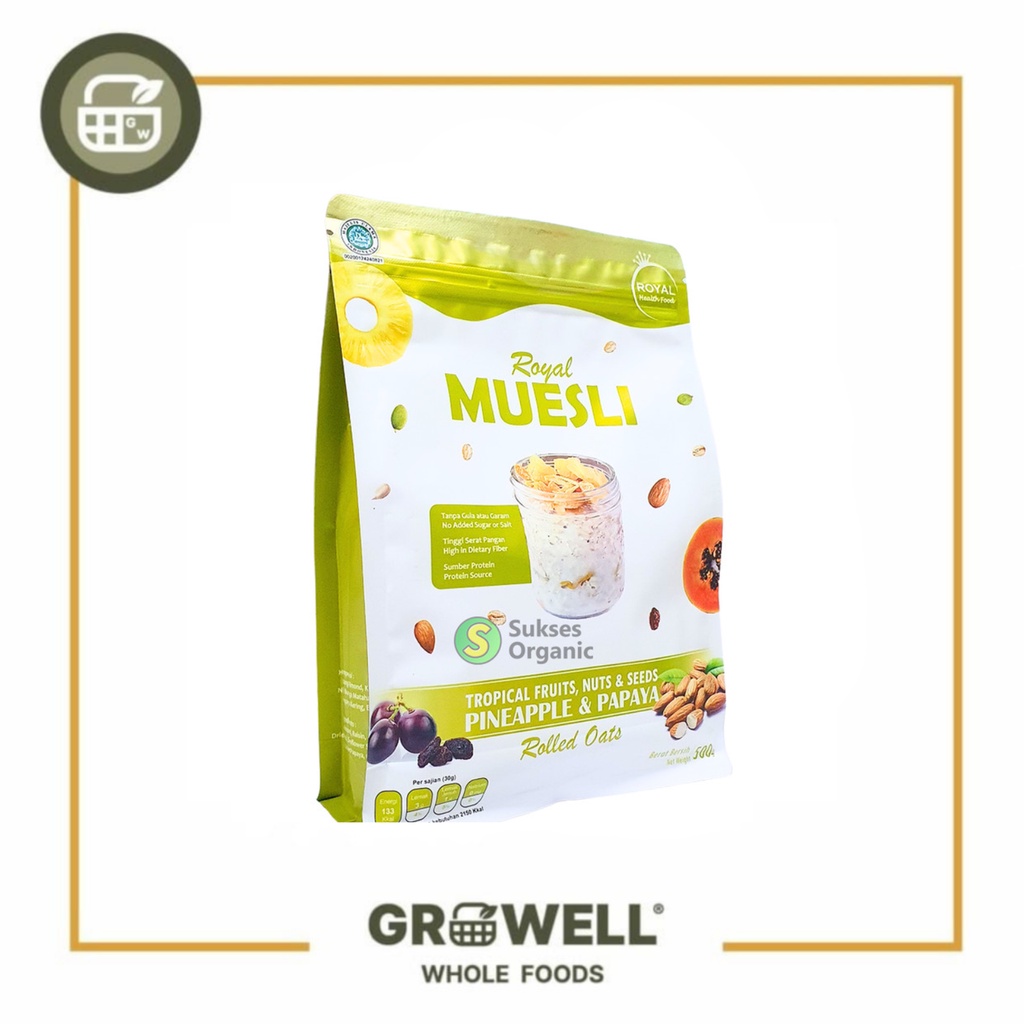 

ROYAL MUESLI PINEAPPLE & PAPAYA 500GR