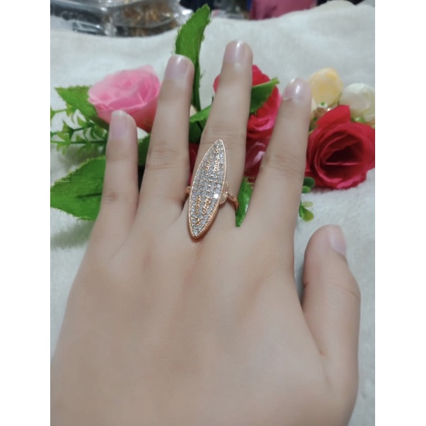 Cincin elisabet lebar ac perhiasan cincin wanita