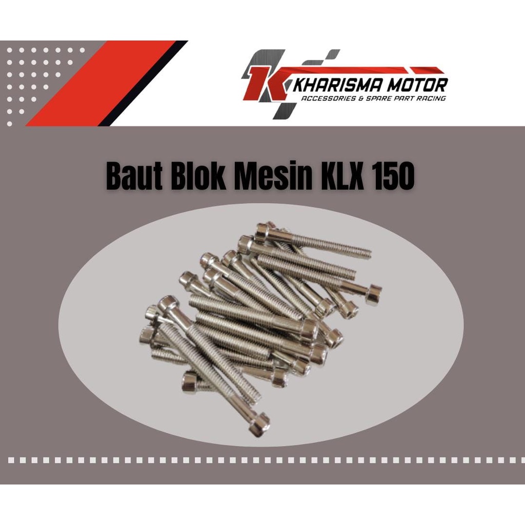 BAUT BLOK MESIN KLX 150