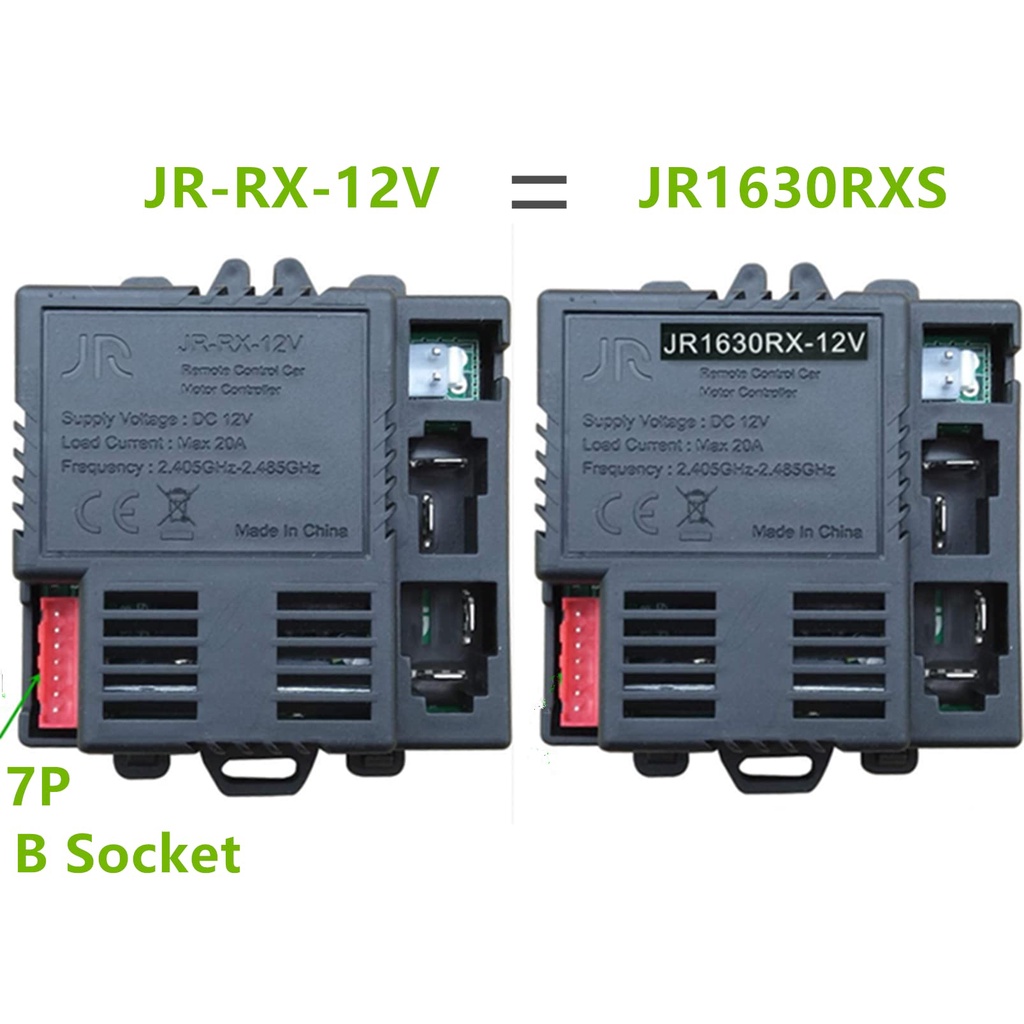 Receiver Mobil Aki 12v Mainan Rc Mobil Elektrik Receiver Untuk Anak JR-RX-12V Socket B