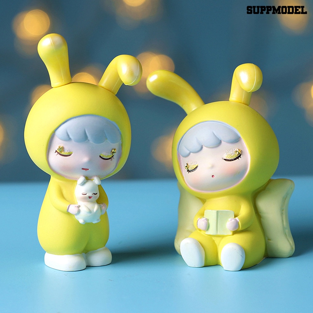 [Dekorasi] Ornamen Resin Kreatif Lucu Kartun Miniatur Kerajinan Ornamen Desktop Dekorasi Rumah Hadiah Ulang Tahun Untuk Mobil