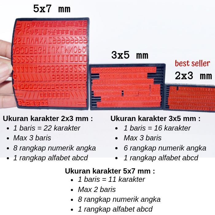 

Mesin Coding Expired Date - Stempel Manual | Nichia Stamper