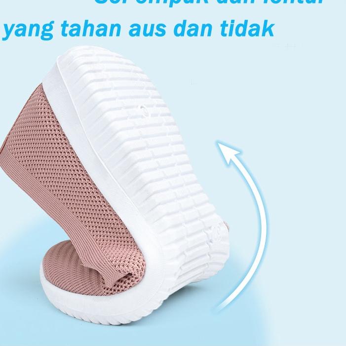 Paling Diminati (COD)Batavia Shoes sepatu import sepatu wanita sepatu flat rajut Sepatu slip-on slip