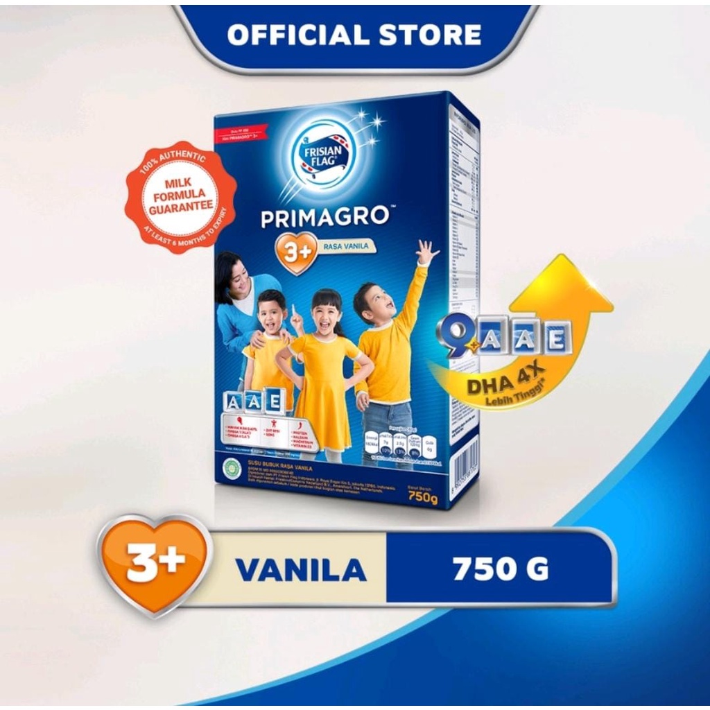 Frisian Flag Primagro 3+ Vanila 750g