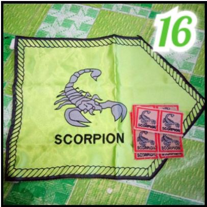 Jual Set Bendera Regu Tanda Regu Scorpion Pramuka Bordir Bedge Regu Bed Bet Regu Pramuka Putra