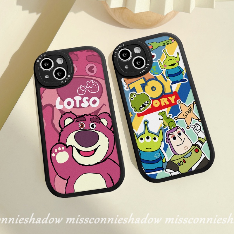 Redmi 9T 9 9A 10 10A 10C 9C PO CO M3 X3 NFC Pro Redmi Note11 10 9 8 11Pro+10Pro Note 11s 9s 10s Note 8Pro 9Pro Mi 12 11 11Lite 11T Toy Story Lucu Strawberry Bear Soft Case Manyo