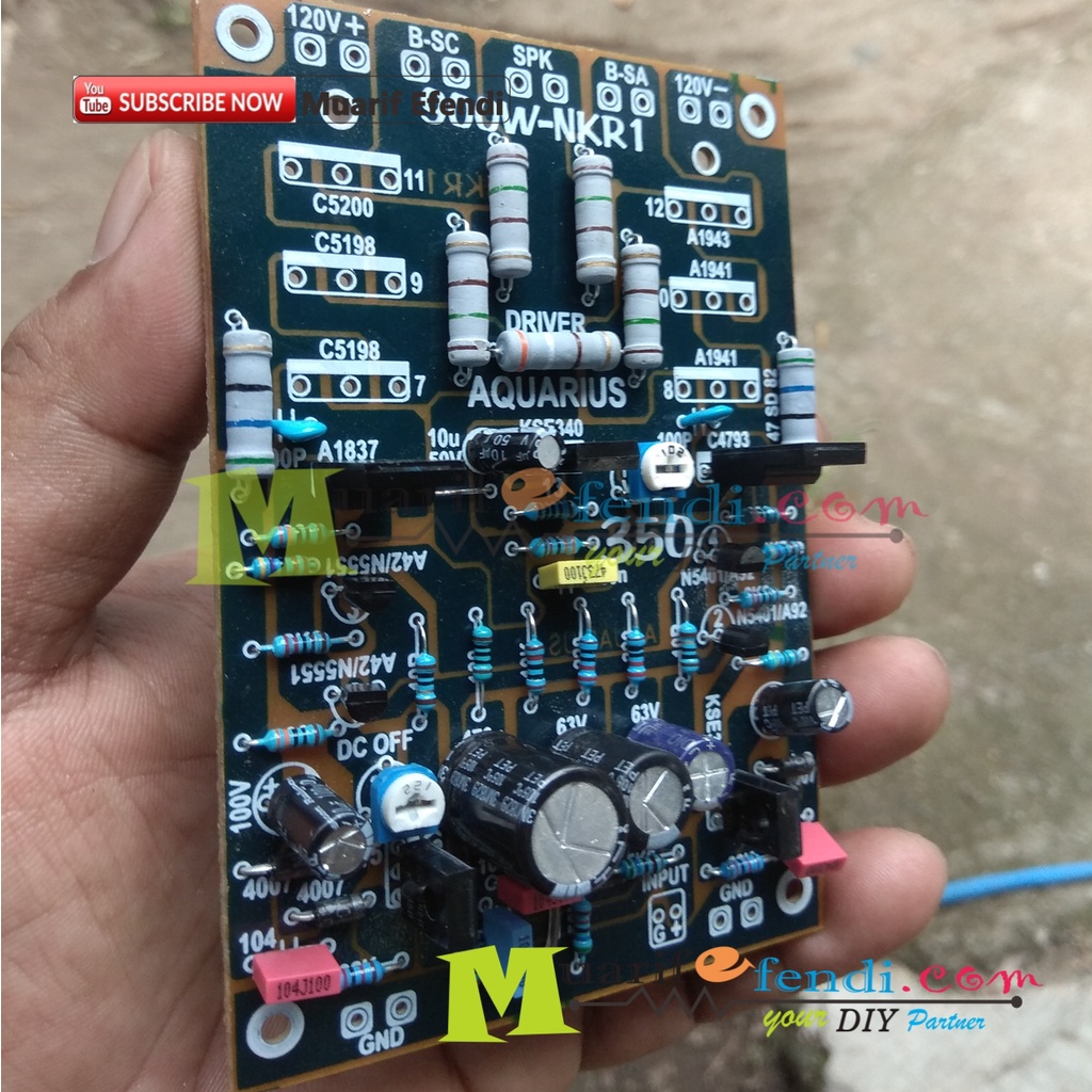 KIT Power Amplifier NKRI Boostrap 900W 350M AQUARIUS tanpa TR driver dan TEF