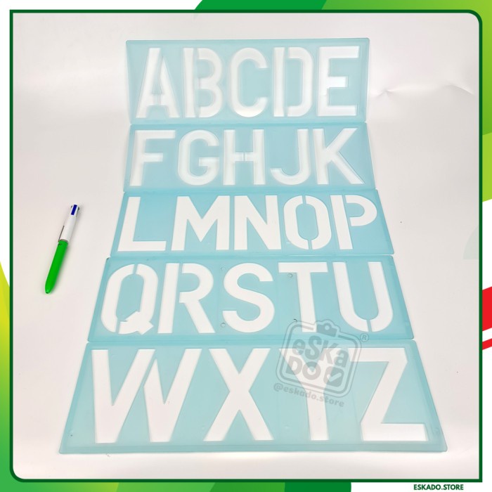 Jual Code681 Lettering Stencil Set 100mm Butterfly Stensil Cetakan