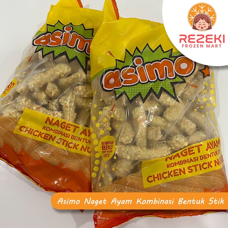 

Asimo Nugget Stick 1 Kg | Naget Ayam Stik | Frozen Food Murah