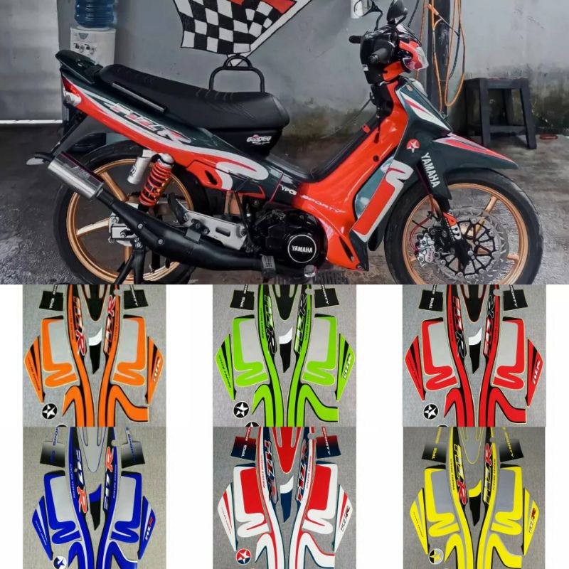 (Bisa COD) Striping sticker yamaha F1ZR Caltex standar ori stiker fizr fzr full body