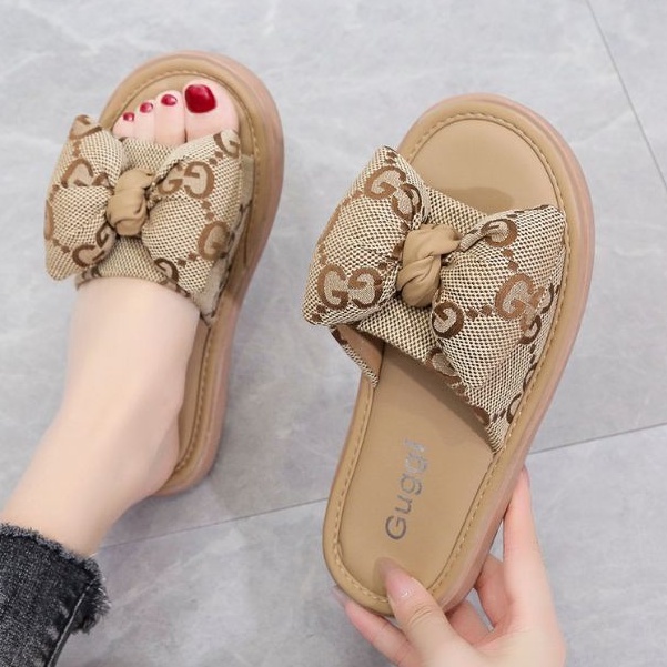 Sandal Flat Wanita Import 0113330 Sandal Guggi Pita