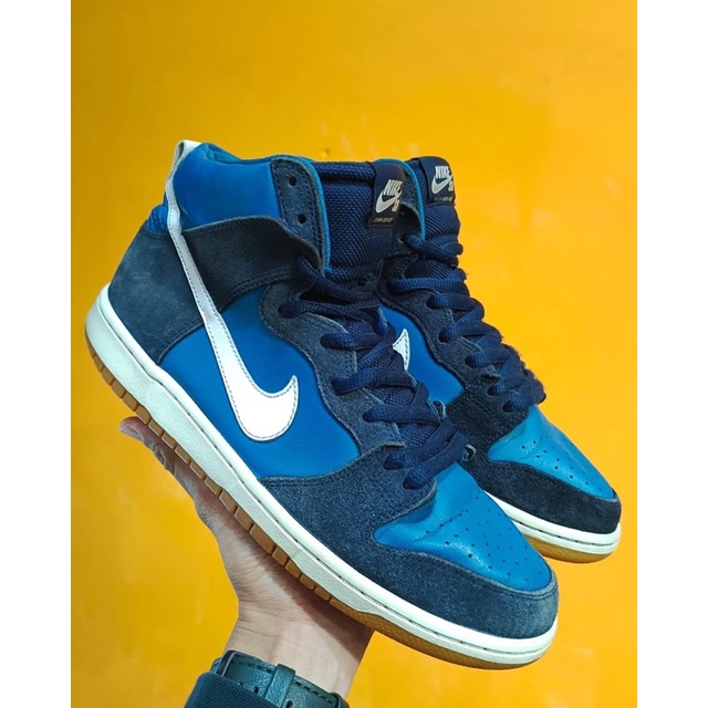 Sepatu Second Nike SB Dunk High Industrial Blue Size 43